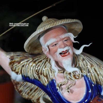 TƯỢNG SỨ THỦ CÔNG LÃO NGƯ CÂU CÁ